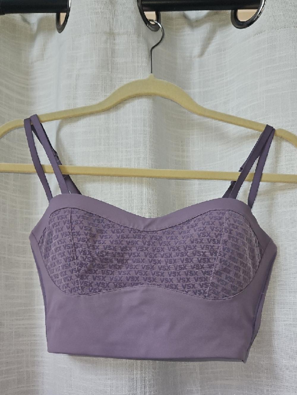 Victoria's Secret Lavender Longline Bralette with VSX Logo - Picture 3 of 8